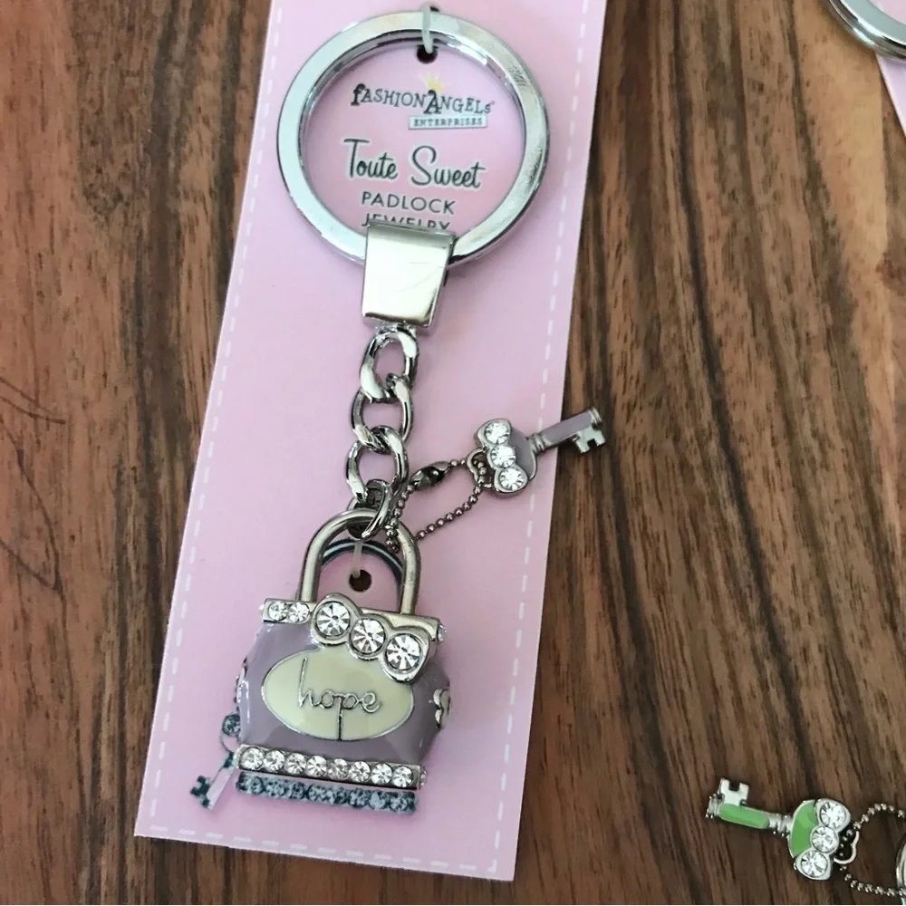 🗝VINTAGE Key Ring & Mini Purse Charm